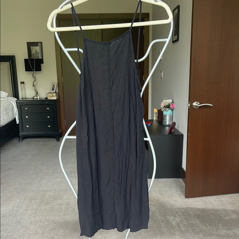 Free People Black Slip Dress